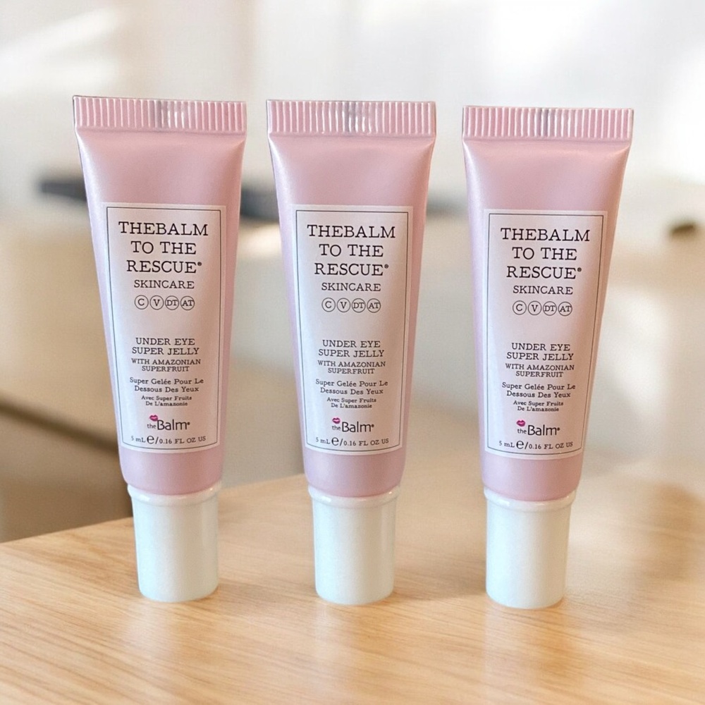 ⚫️ x3 THEBALM COSMETICS Under Eye Super Jelly Deluxe Mini Travel Size 5 ml each